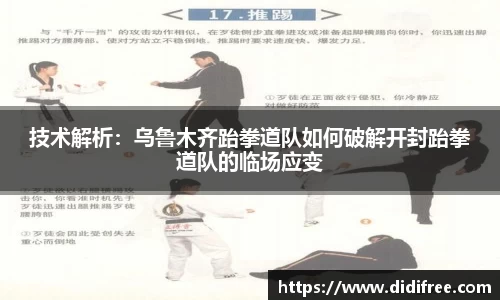 技术解析：乌鲁木齐跆拳道队如何破解开封跆拳道队的临场应变