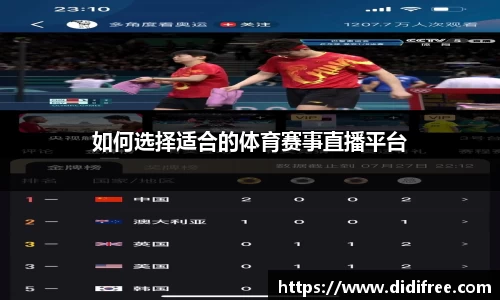 如何选择适合的体育赛事直播平台